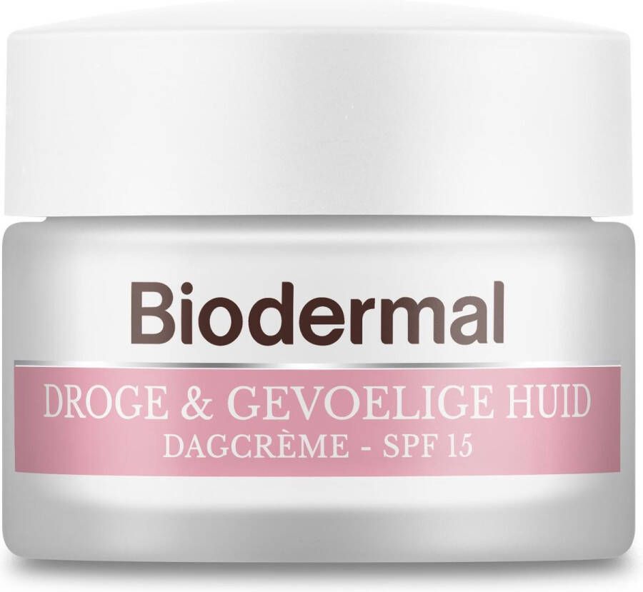 Biodermal Dagcrème Droge & gevoelige huid 50ml Hydrateert en herstelt