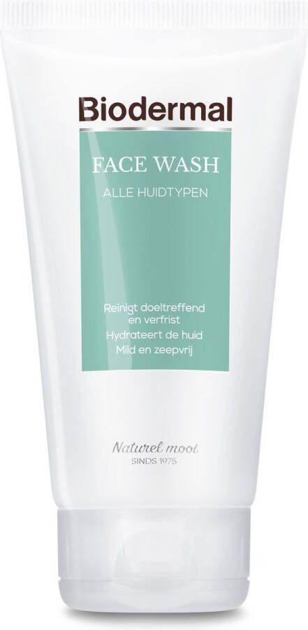 Biodermal Face wash Milde gezichtsreiniger en make-up remover 150ml
