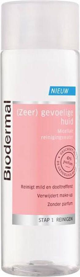 Biodermal Micellair water gev huid 200ml reinigingswater