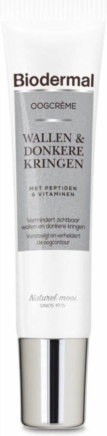 Biodermal Oogcrème Wallen & Donkere Kringen Deze oogcreme vermindert zichtbaar wallen donkere kringen rimpels en fijne lijntjes – wallen crème