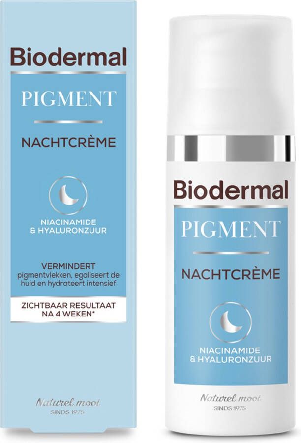 Biodermal Pigment Nachtcrème vermindert hyperpigmentatie zoals pigmentvlekken 50 ml