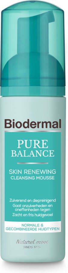 Biodermal Pure Balance Skin Renewing Cleansing Mousse gezichtsreiniging Gezichtsreinigings mousse 150ml