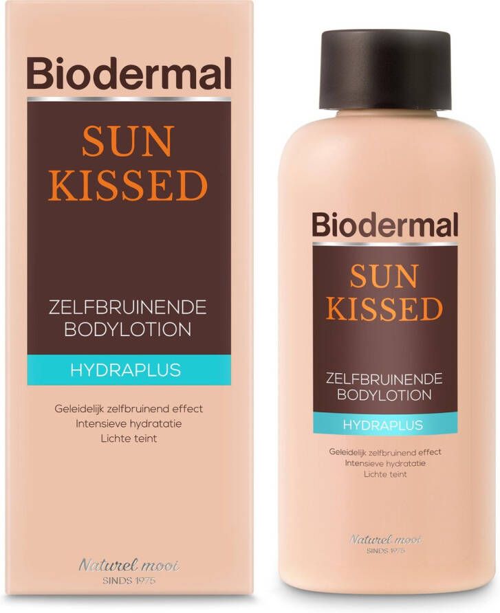 Biodermal Self Tan Sun Kissed body lotion Zelfbruinende lotion voor lichaam en gezicht 200ml NL