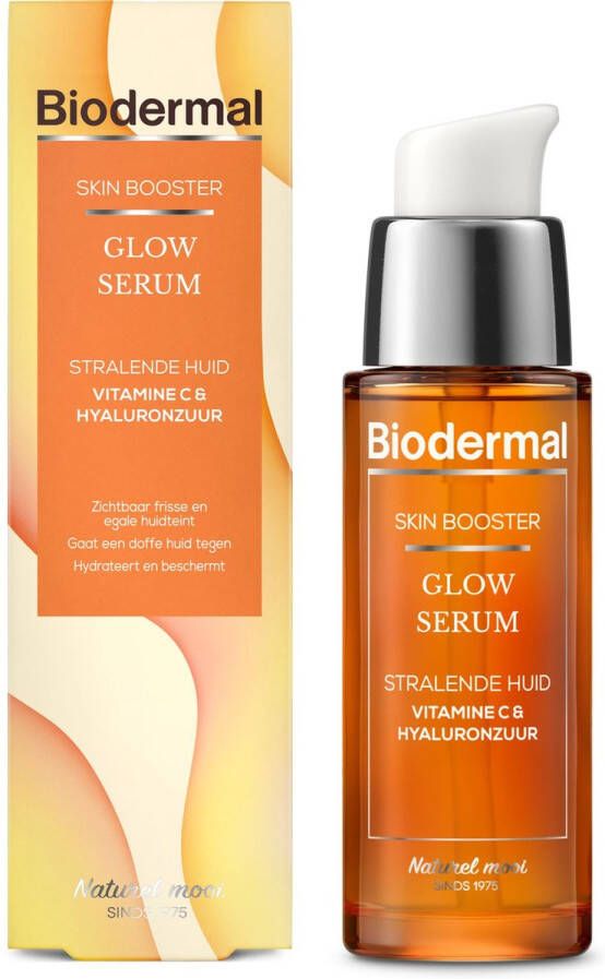 Biodermal Skin Booster Glow serum – Serum voor een stralende huid met hyaluronzuur en Vitamine C Hyaluronzuur serum 30ml