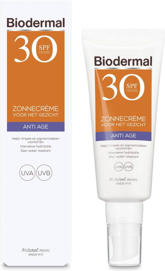 Biodermal Zonnebrand Anti Age Zonnecrème voor het gezicht SPF 30 40ml