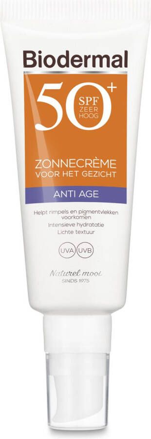 Biodermal Zonnebrand Anti Age Zonnecrème voor het gezicht SPF 50 40ml