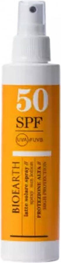 Bioearth Zonnemelk Spray SPF50 150 ml