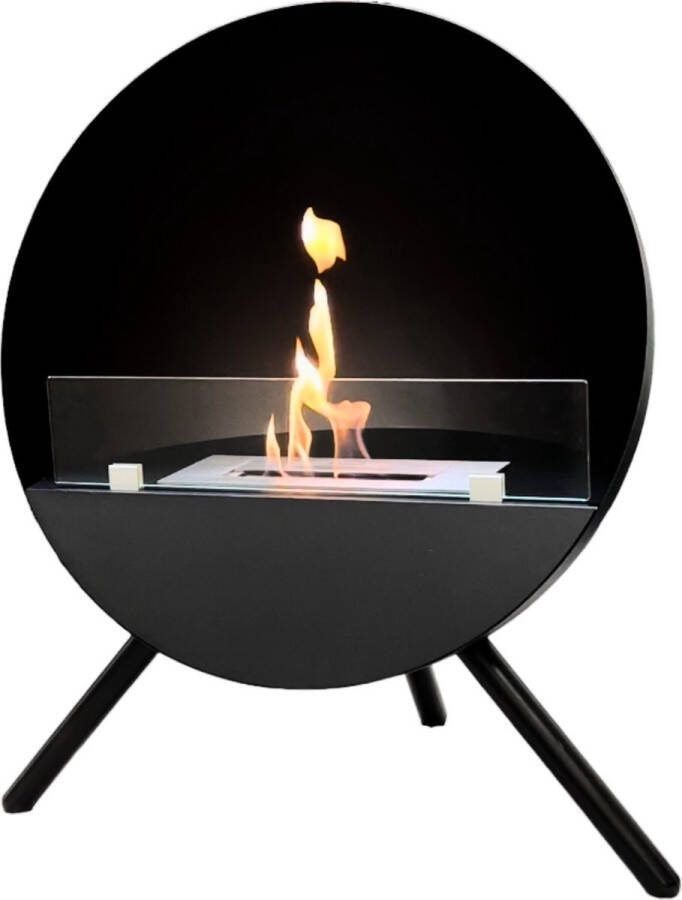 Bioethanolhaarden.com Bio ethanol haarden Manche Bio Ethanol Vrijstaand Haard Ø60 cm bio ethanol staande kachel bio ethanol ronde haard met glas bio ethanol sfeerhaard bio ethanol tuinhaard bio ethanol openhaard bio ethanol bijverwarming
