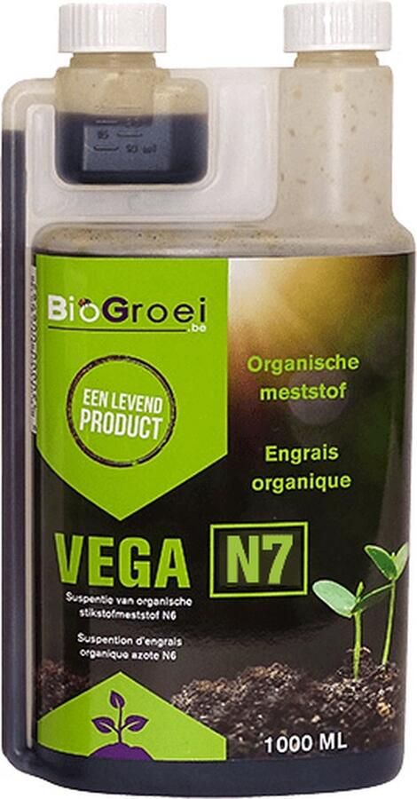 Biogrowi Vega N7 Plantaardige Kamerplanten Voeding 1L Plantenvoeding