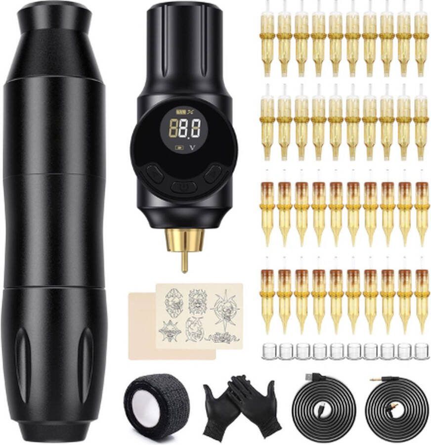 BIOMASER Tattoo Machine Tattoo Machines Tattoo Set Tattoo Pen Tattoo Kit Tattoo Naalden Tattoo Kit Voor Beginners Tattoo Machine Beginner Set Tattoo Gun