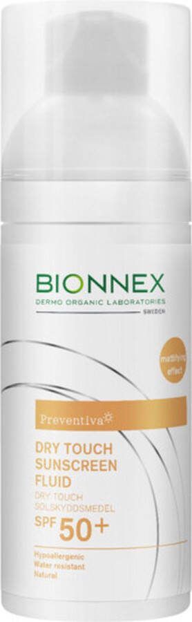 Bionnex 2x Preventia Dry Touch Zonnebrand Fluide SPF 50+ 50 ml