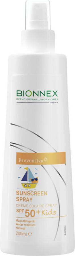 Bionnex 2x Preventiva Zonnebrand Spray SPF 50+ Kids 200 ml