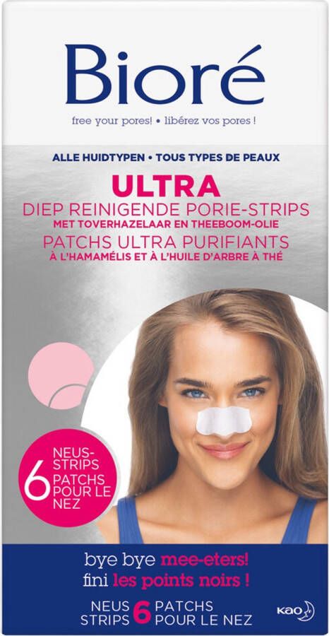 Bioré Ultra Diep Reinigende Porie strips 6 strips