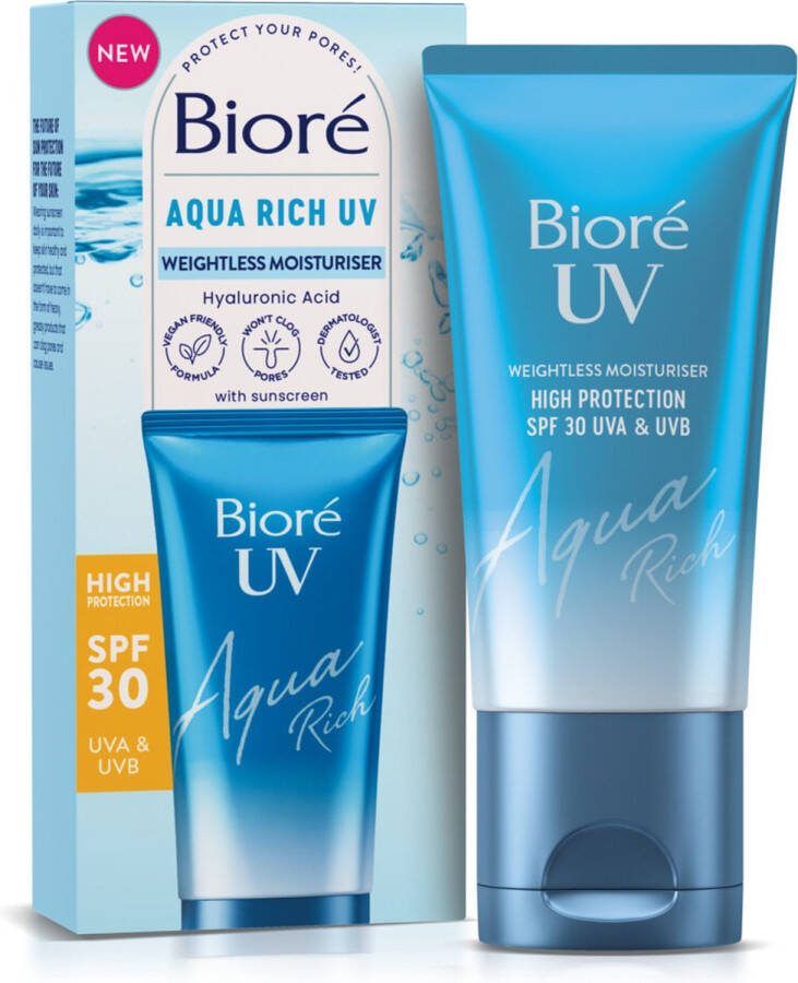 Bioré UV Aqua Rich Weightless Moisturiser dagcrème SPF 30 50 ml