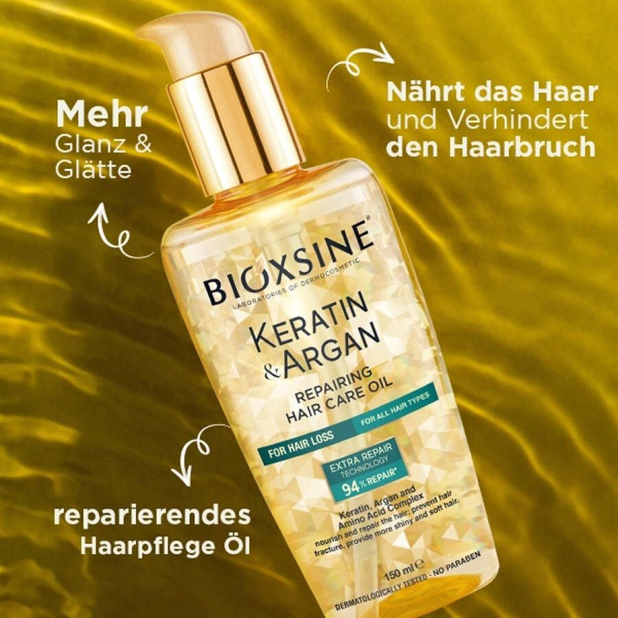 Bioxsine Bio Keratine & Argan olie Herstellende Haarolie 150ml Bioxcin Herbal Bio haarserum Argan olie biokeratin Herbal arganolie -Haarolie