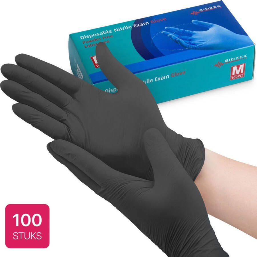 Biozek Medical Biozek Nitril handschoenen zwart (X-Large) wegwerp handschoenen- handschoenen