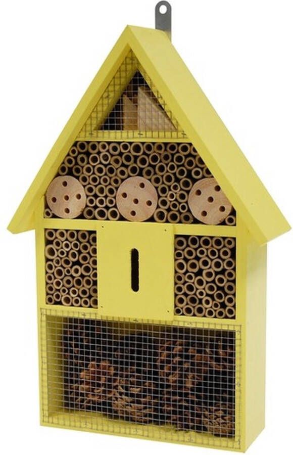 Birdsupply.nl Insectenhotel geel Nestkasten voor insecten Nesten Nestkasten vogelhuisjes Bijenhotel