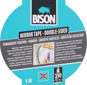 Bison Dubbelzijdige Tape 500 cm 19 mm