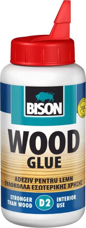 Bison houtlijm d2 250 gram vochtbestendige witte houtlijm