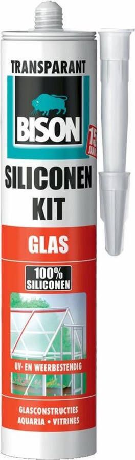 Bison Siliconenkit Glas Koker Transparant 310 ml