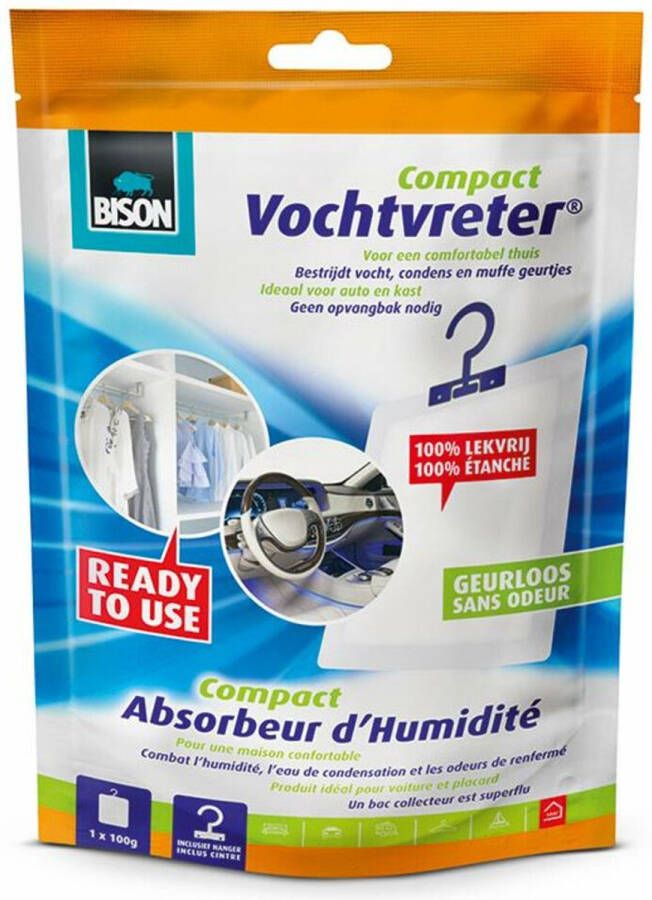 Bison Vochtvreter Compact Neutraal 100 gram inclusief hanger