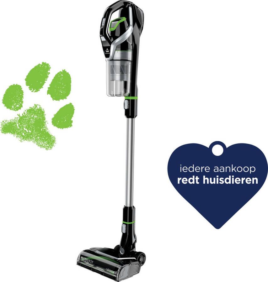 Bissell 2907D MultiReach Active Pet- 2-in-1 Steelstofzuiger 21V