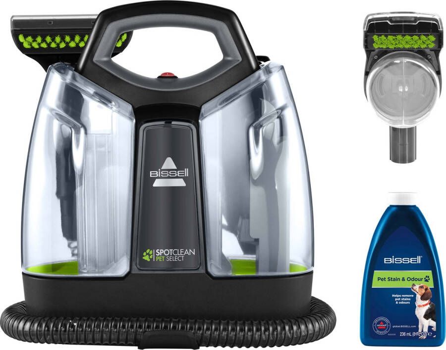 BISSELL Spotclean Pet Select Huisdier Vlekkenreiniger Tapijtreiniger Bank Reiniger Auto Matras Sneaker & Zetelreiniger Schoonmaak Apparaat Meubel Reinigingsmachine voor Huisdier Vlekken en Geurtjes 37288