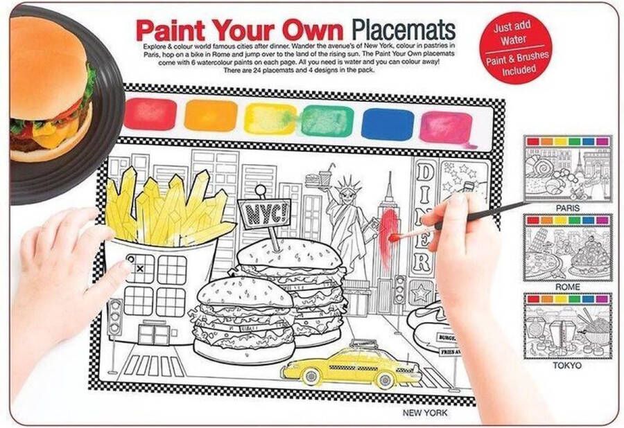 Bitten Paint It Yourself Placemats