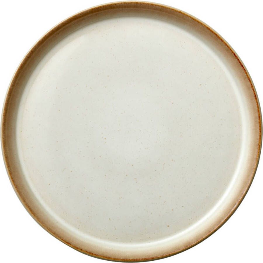 Bitz Gastro 6 stuks Dinerborden Aardewerk 27 cm Creme 11279