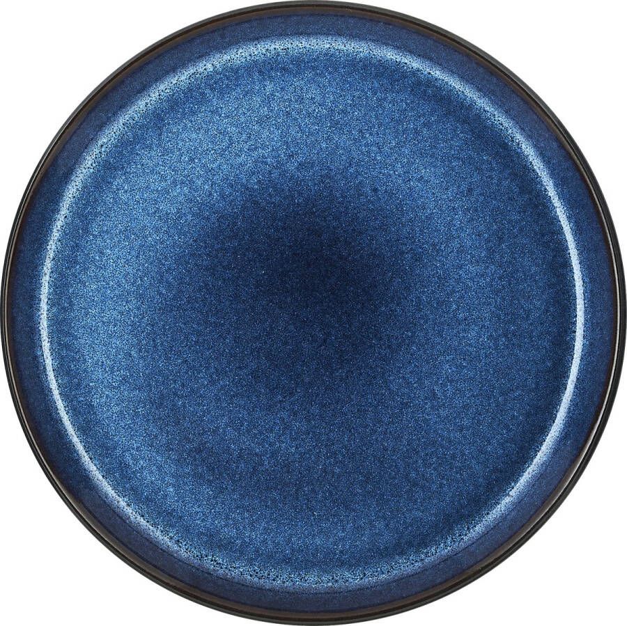 Bitz 821258 bord Dinerbord Rond Steengoed Zwart Blauw