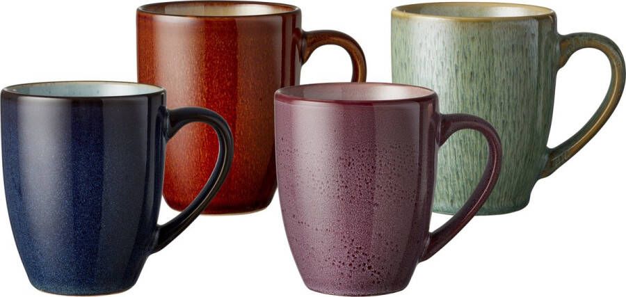 Bitz (koffie thee) mok verschillende kleuren 300 ml set van 4 stuks