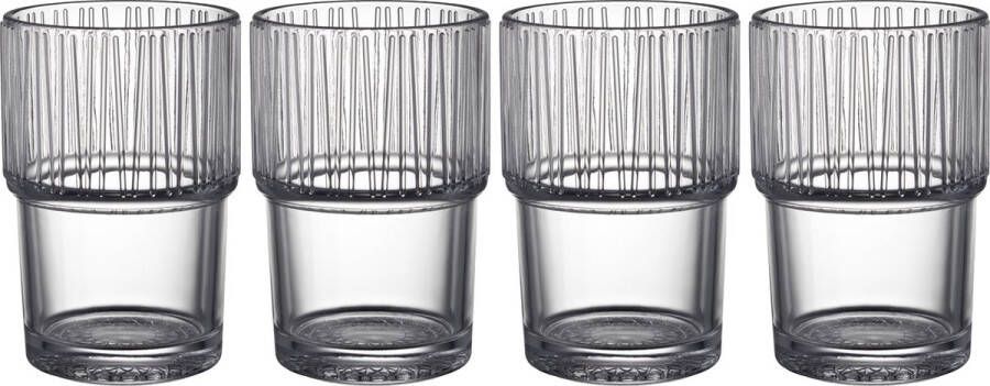 Bitz Kusintha Café-glas 12 5 cm 38 cl 4 st. Helder