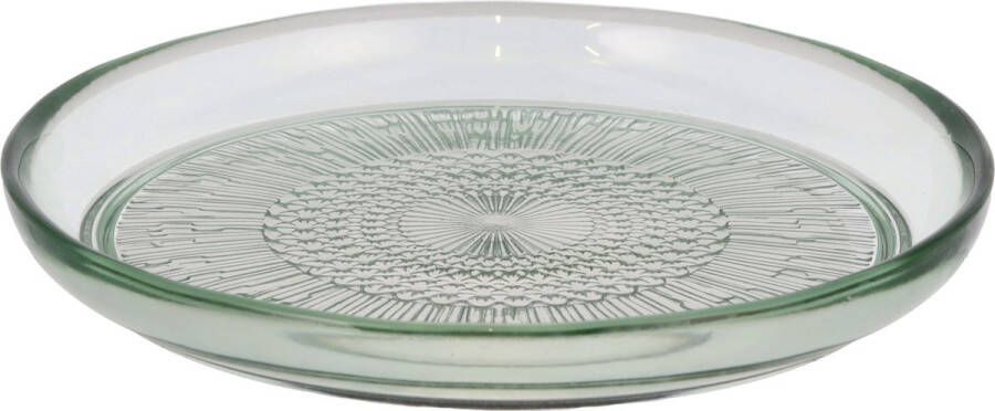 Bitz Kusintha Glazen bord Dia 18 cm Groen