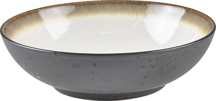 Bitz Saladekom Dia. 24 x 6 cm Zwart Crème