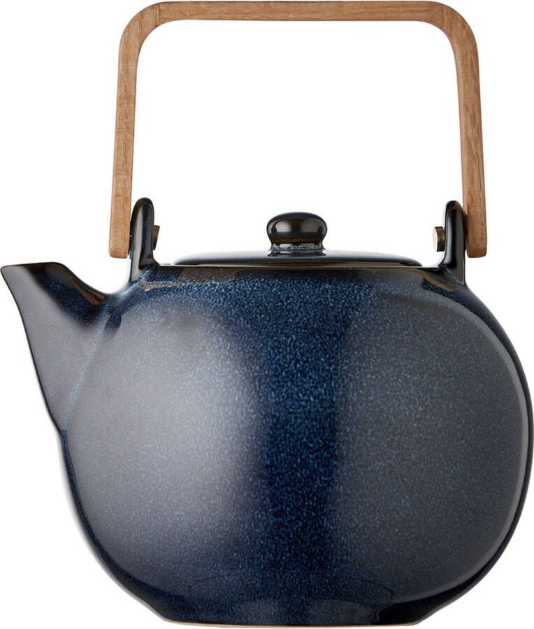 Bitz Theepot met zeef 1 2 liter Donkerblauw