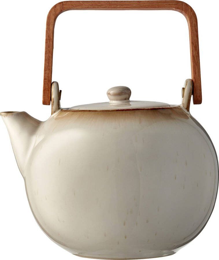 Bitz Theepot met zeef 1 2 liter Crème