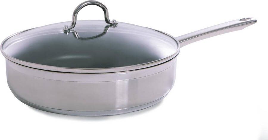 BK Allround hapjespan Ø 28 cm met glazen deksel inductie PFAS-vrij