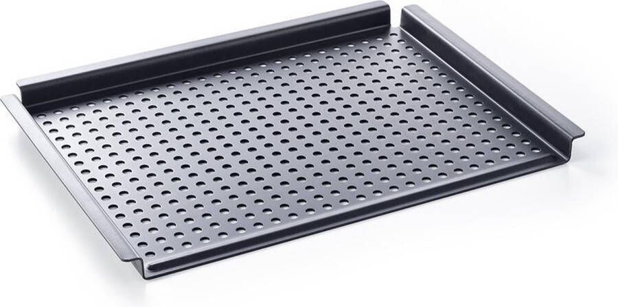 BK Black Steel Barbequeplaat met grillgaten 44x32 cm