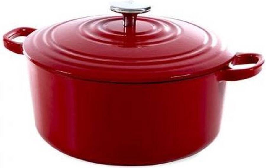 BK Bourgogne braadpan Ø 24 cm rood gietijzer inductie
