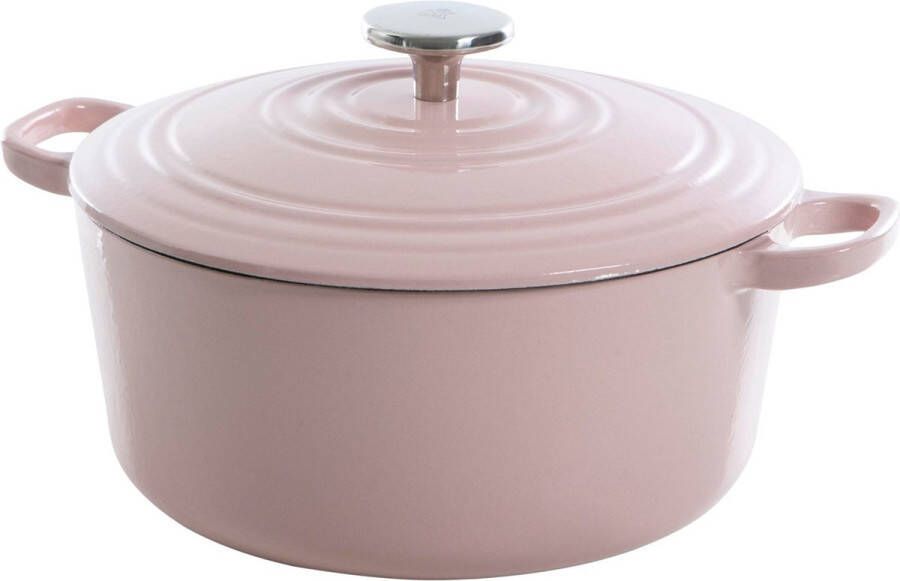 BK Bourgogne braadpan Ø 24 cm roze gietijzer inductie