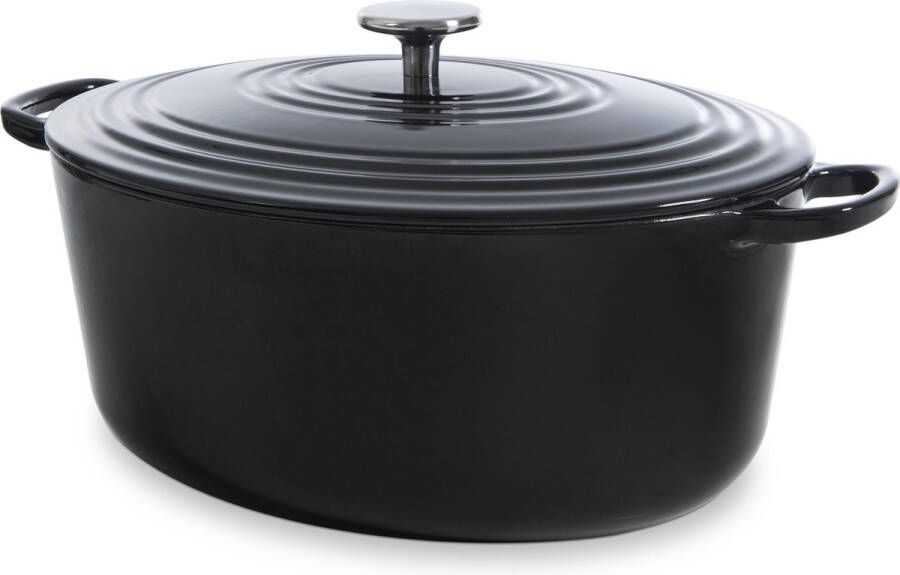 BK Braadpan Bourgogne Jet Black Ovaal ø 32 cm 7.5 liter