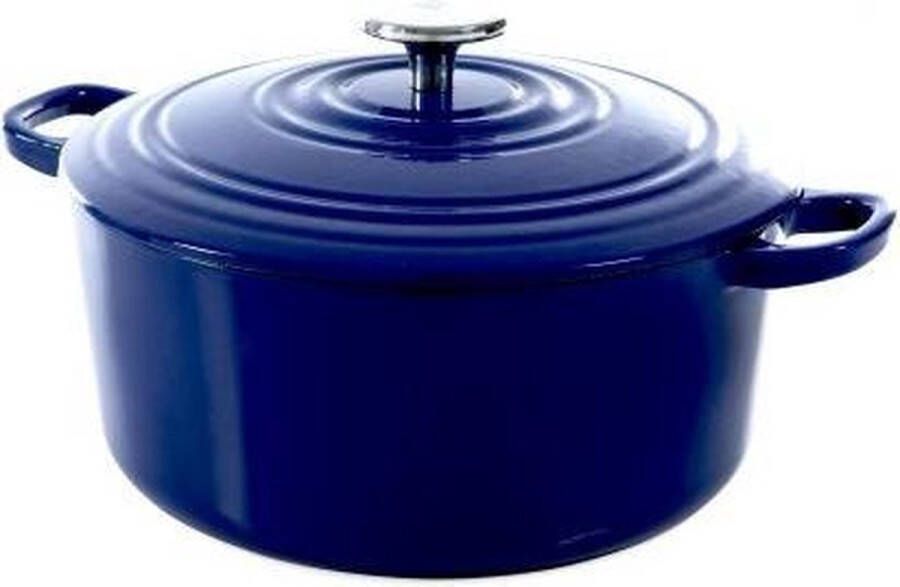 BK Bourgogne braadpan Ø 24 cm blauw gietijzer inductie