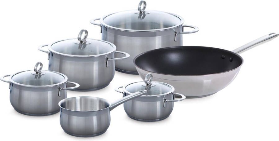 BK Excellent 5 pcs set + Allround Wok 28 cm