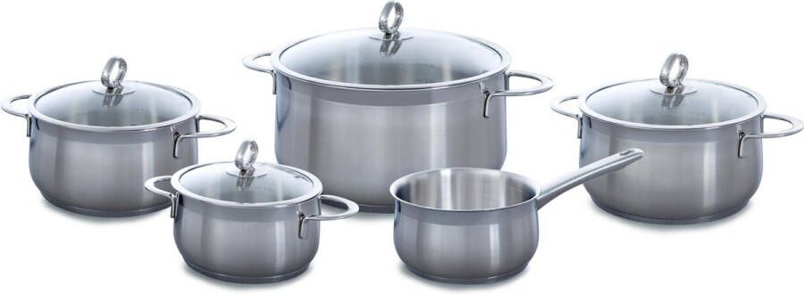 BK Excellent pannenset 5-delig RVS inductie