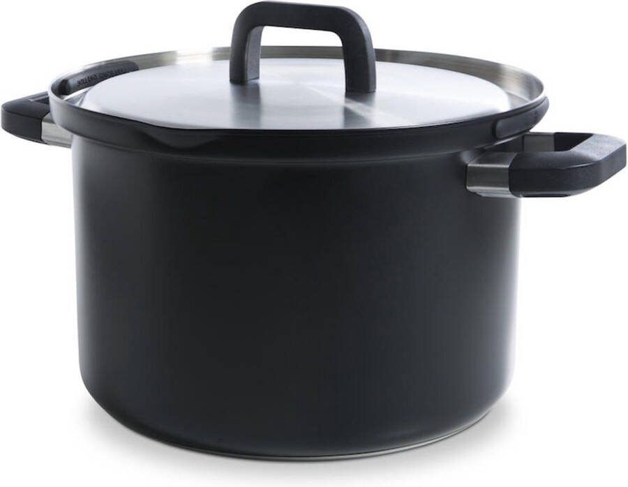 BK Marmite Flow Cool Black 24 cm Acier inoxydable SystÃ¨me de versement sÃ©curisÃ©