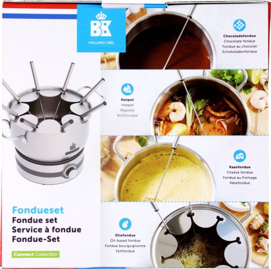 BK Fondueset RVS fondue set voor maximaal 8 personen
