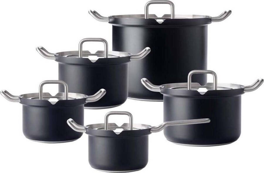 BK -Q-Linair Master Glas Black Pannenset 5-delig