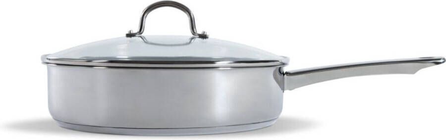 BK PoÃªle avec couvercle Inox brillant Ã¸ 28 cm Sans revÃªtement antiadhÃ©sif