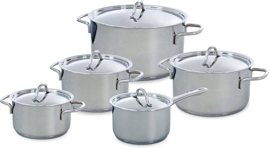 BK Profiline pannenset 5 delig RVS nductie - Foto 4
