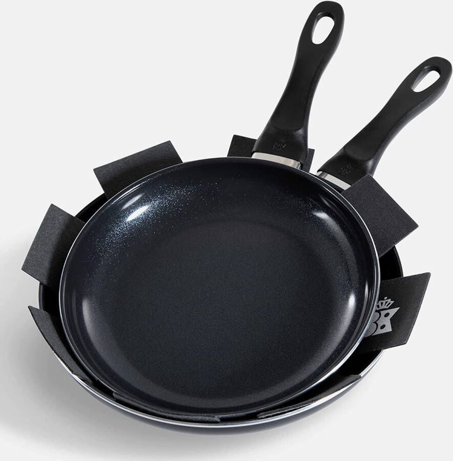 BK Vivid 2delige koekenpannenset 24 & 28 cm keramisch inductie PFAS-vrij